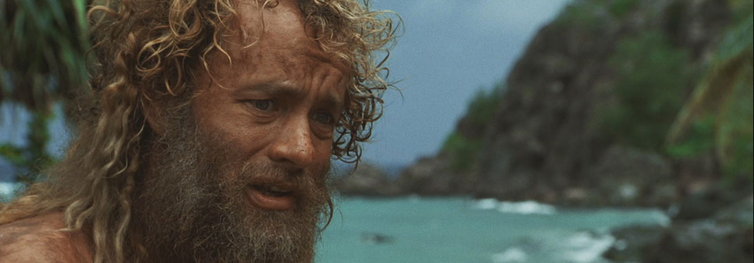 Attore famoso Tom Hanks in Cast away